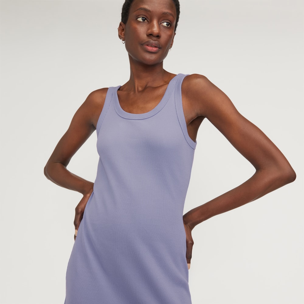 The ’90s Rib Dress | Cornflower Blue