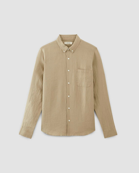 The Classic Shirt in Linen | Trench Coat Khaki