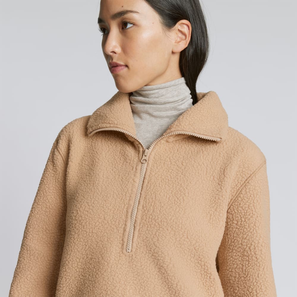 The ReNew Fleece Half-Zip | Tan