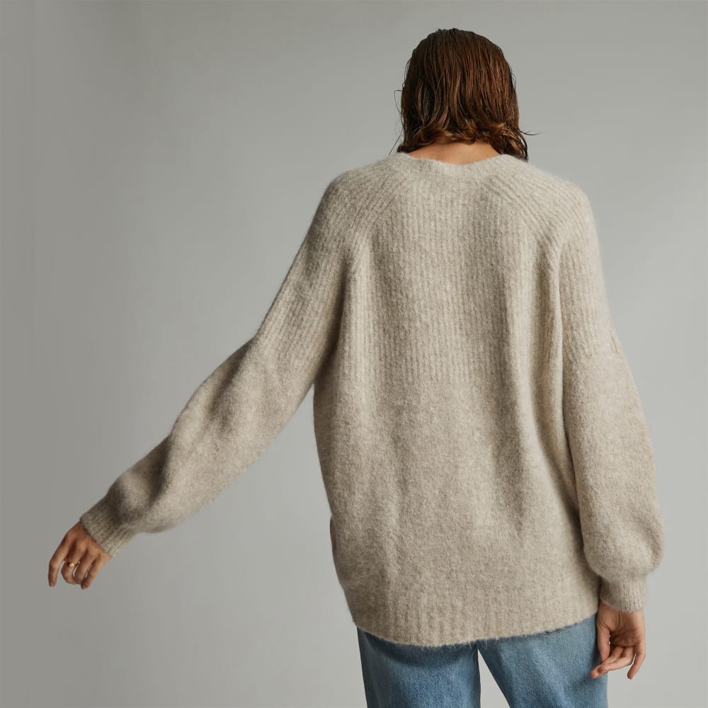 The SuperFuzz Alpaca Oversized Crew | Light Oat