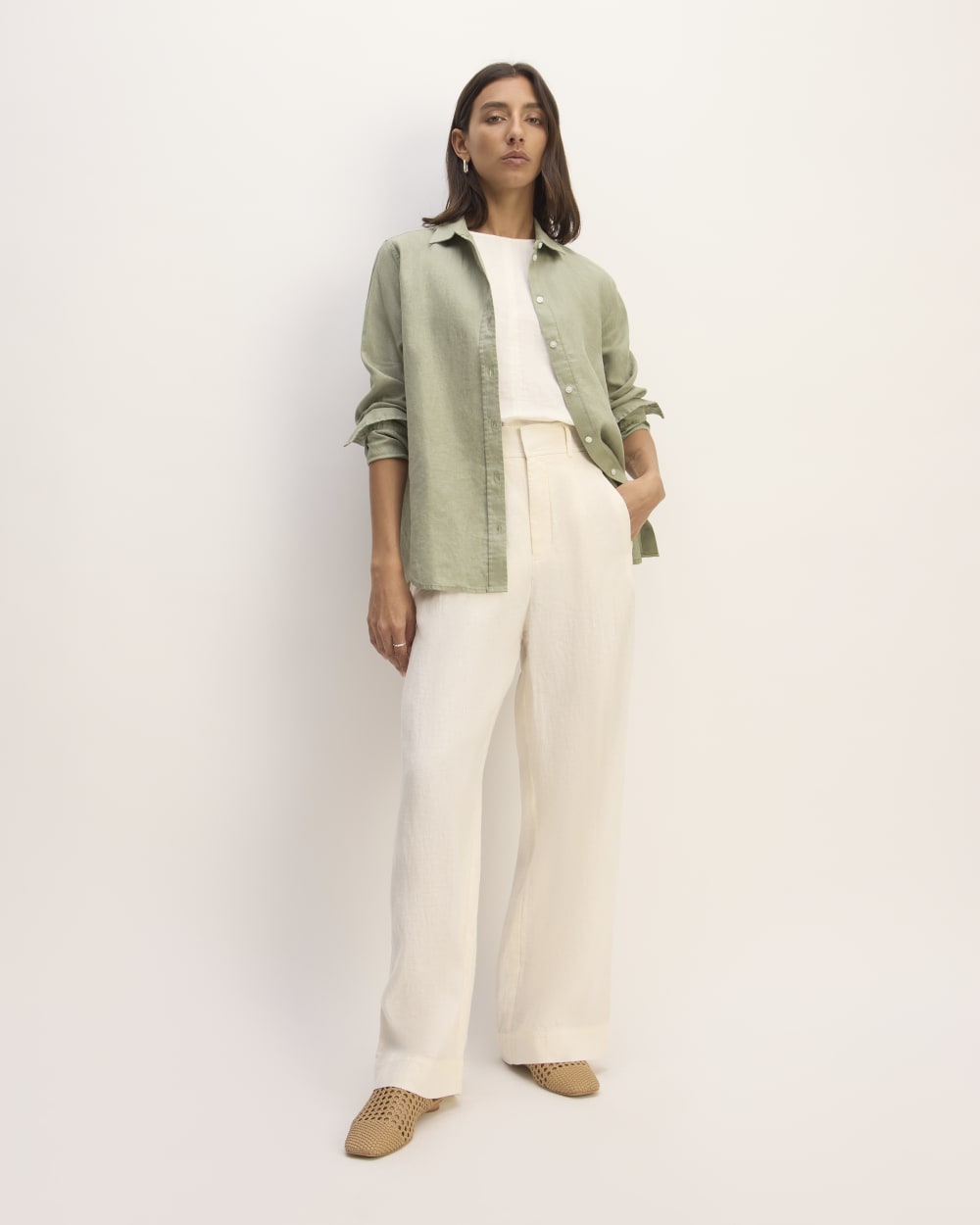 The Must-Have Shirt in Linen | Sage Green