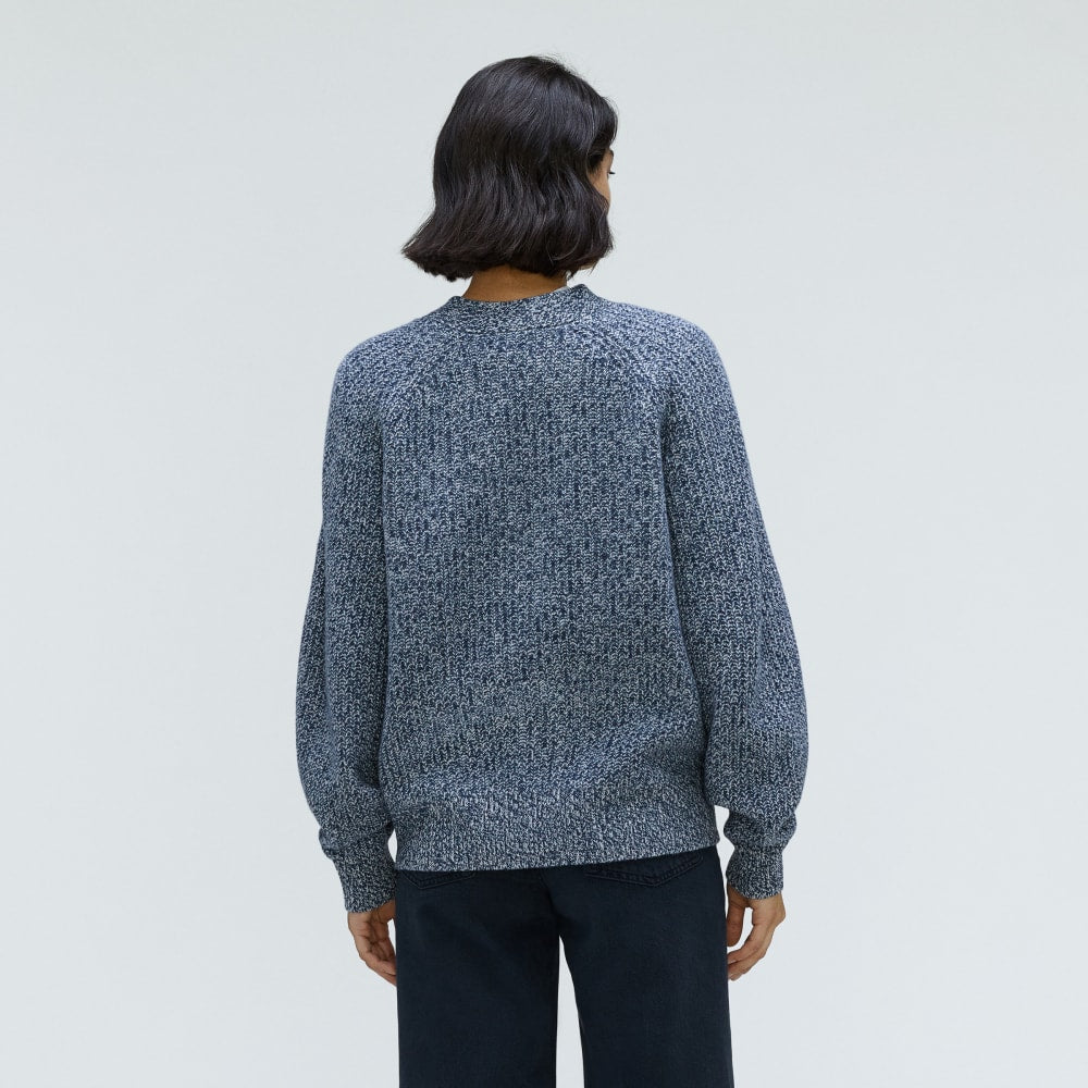 The Felted Merino Cardigan | Dark Mallard / Oat Twist