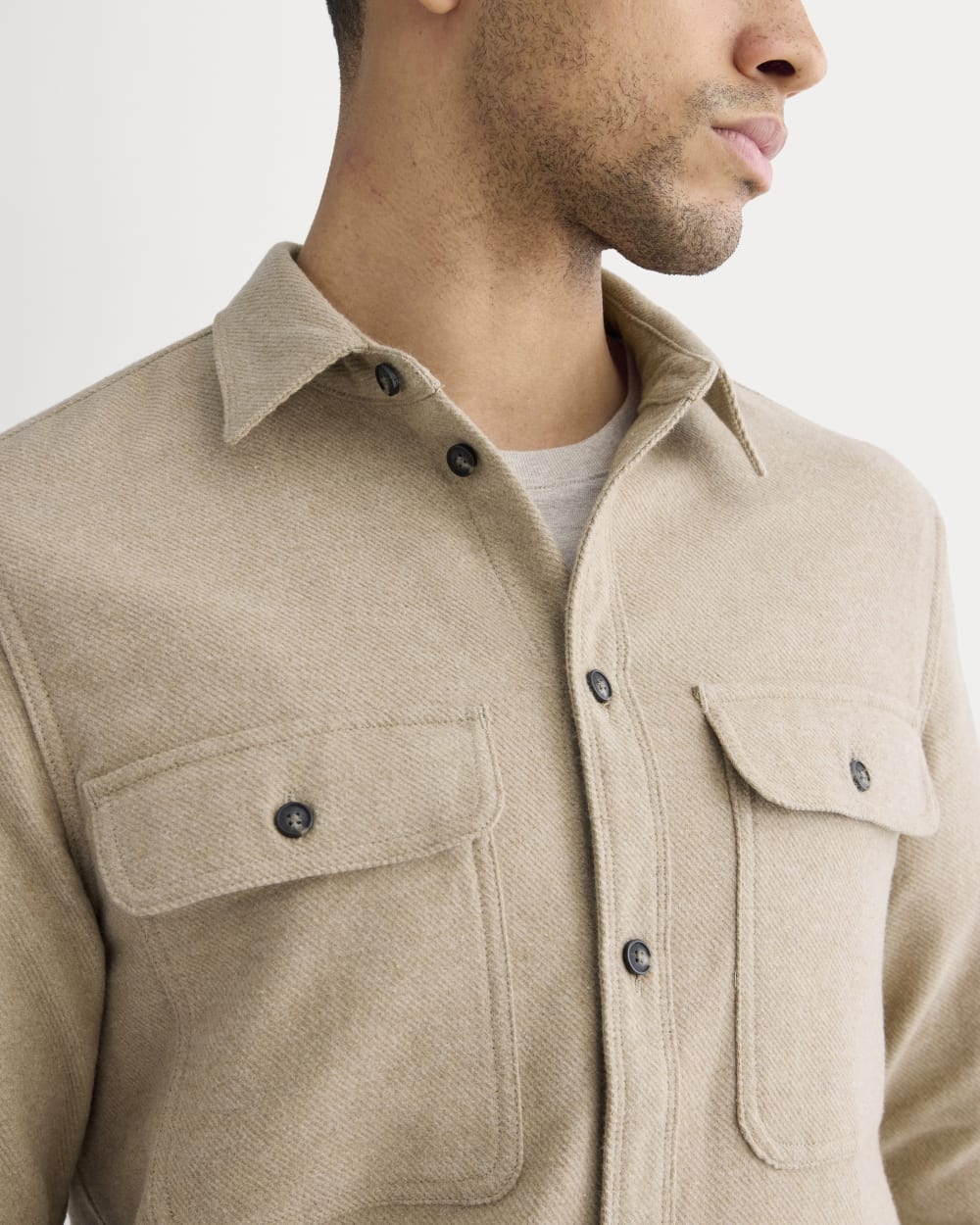 The Heavyweight Overshirt | Uniform | Dark Heathered Camel