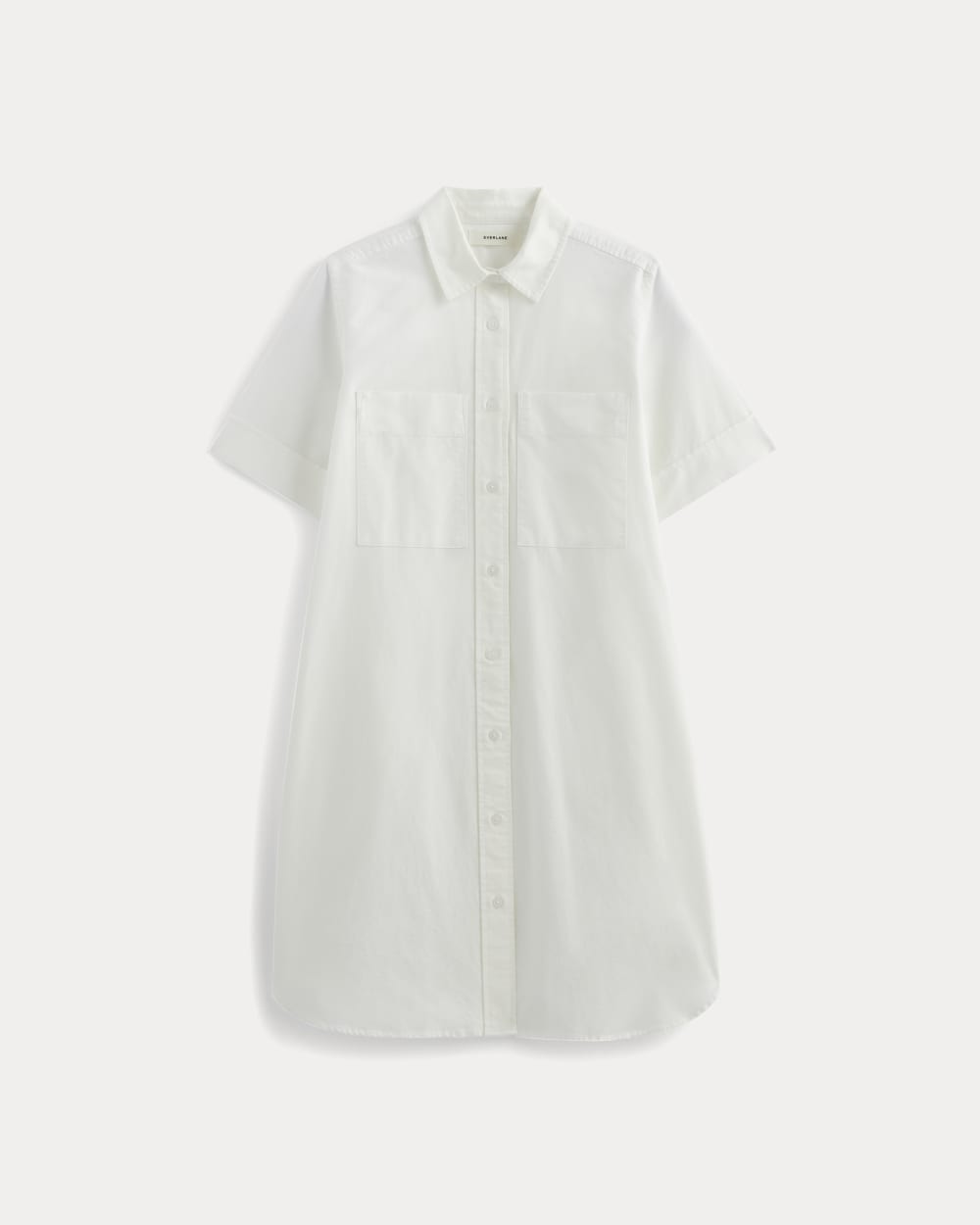 The Oxford Short-Sleeve Shirt Dress | White