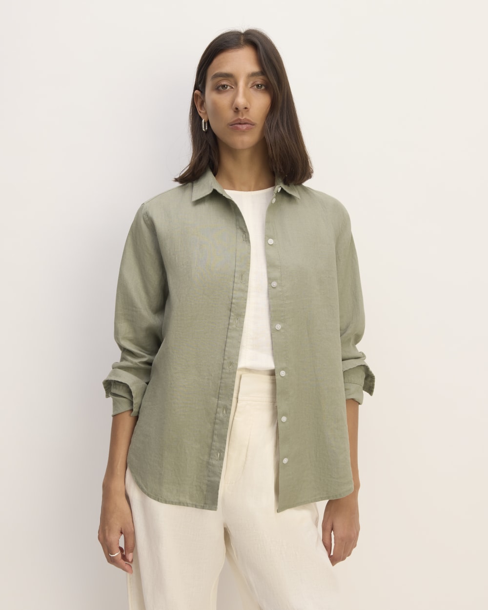 The Must-Have Shirt in Linen | Sage Green