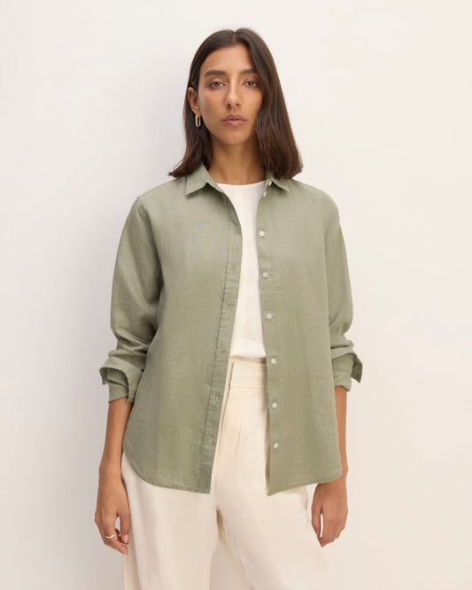 The Must-Have Shirt in Linen | Sage Green