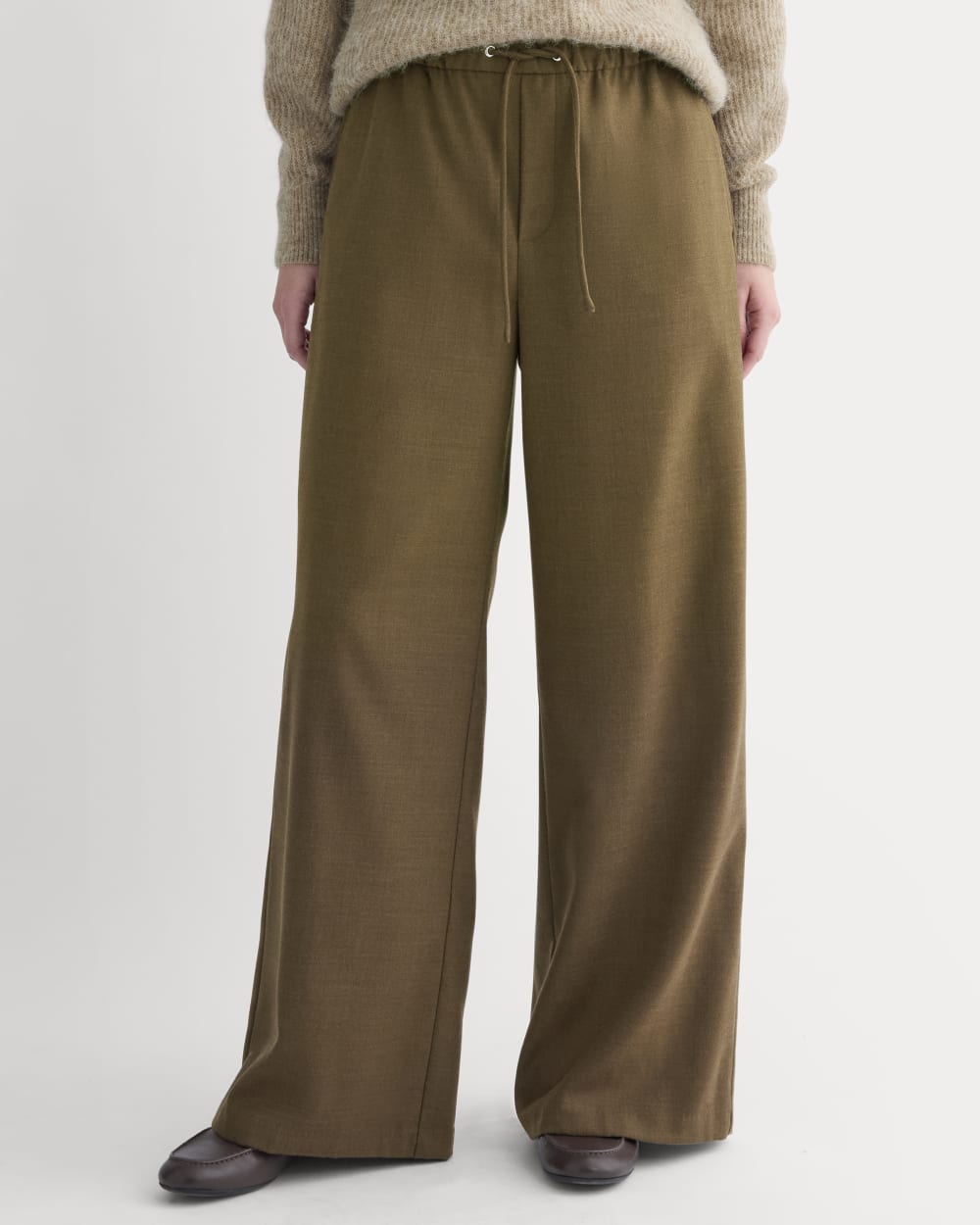 The Pull-On Trouser in Tailor Twill | Heathered Cocoa
