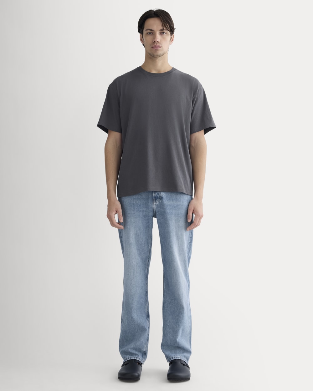 The Premium-Weight Relaxed Crew | Uniform | Graphite
