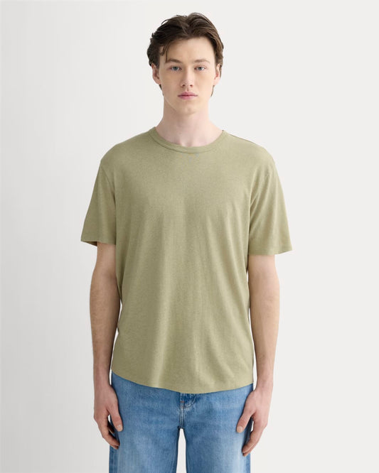 The Cotton Linen Tee | Eucalyptus