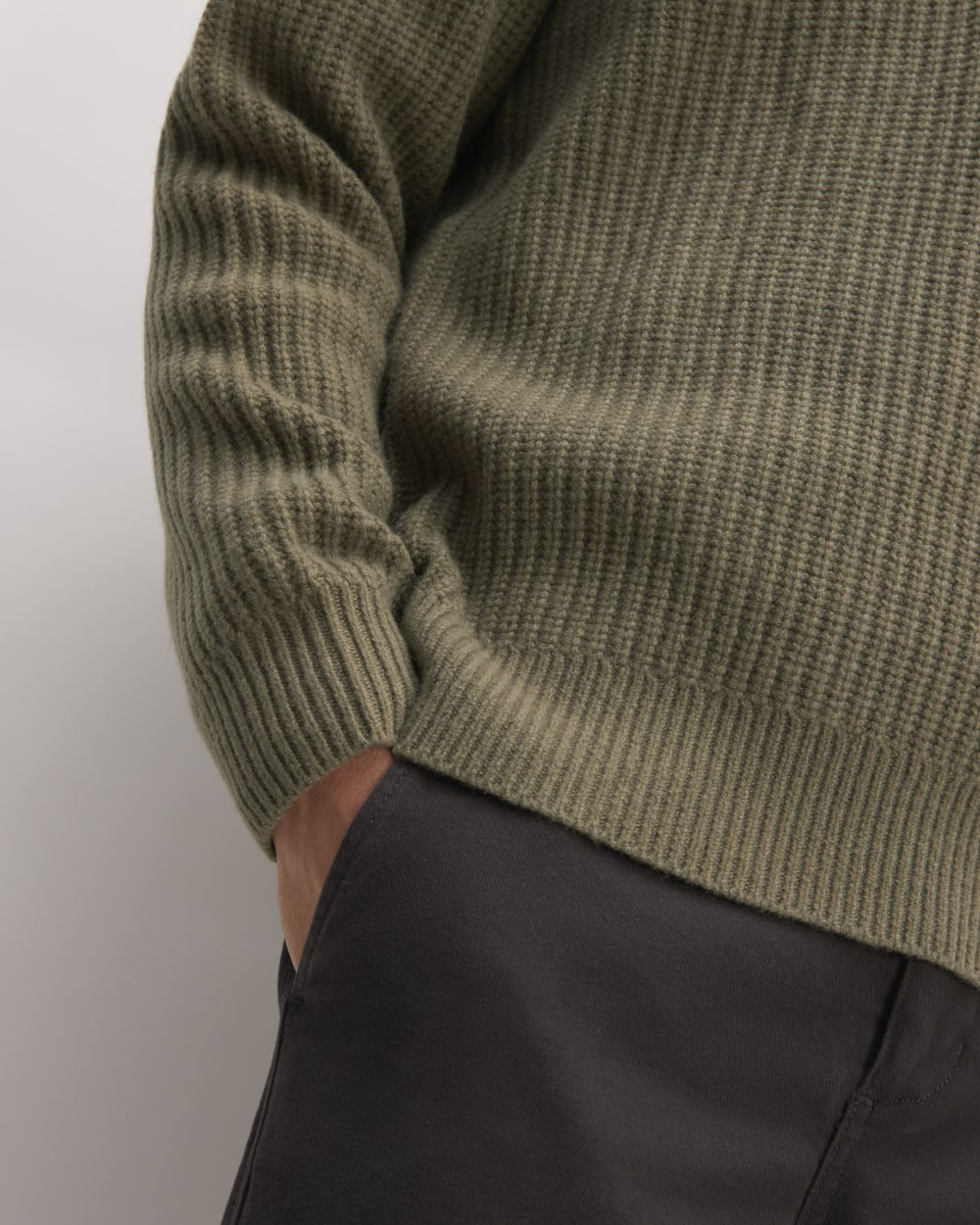 The Felted Merino Half-Zip Sweater | Kalamata