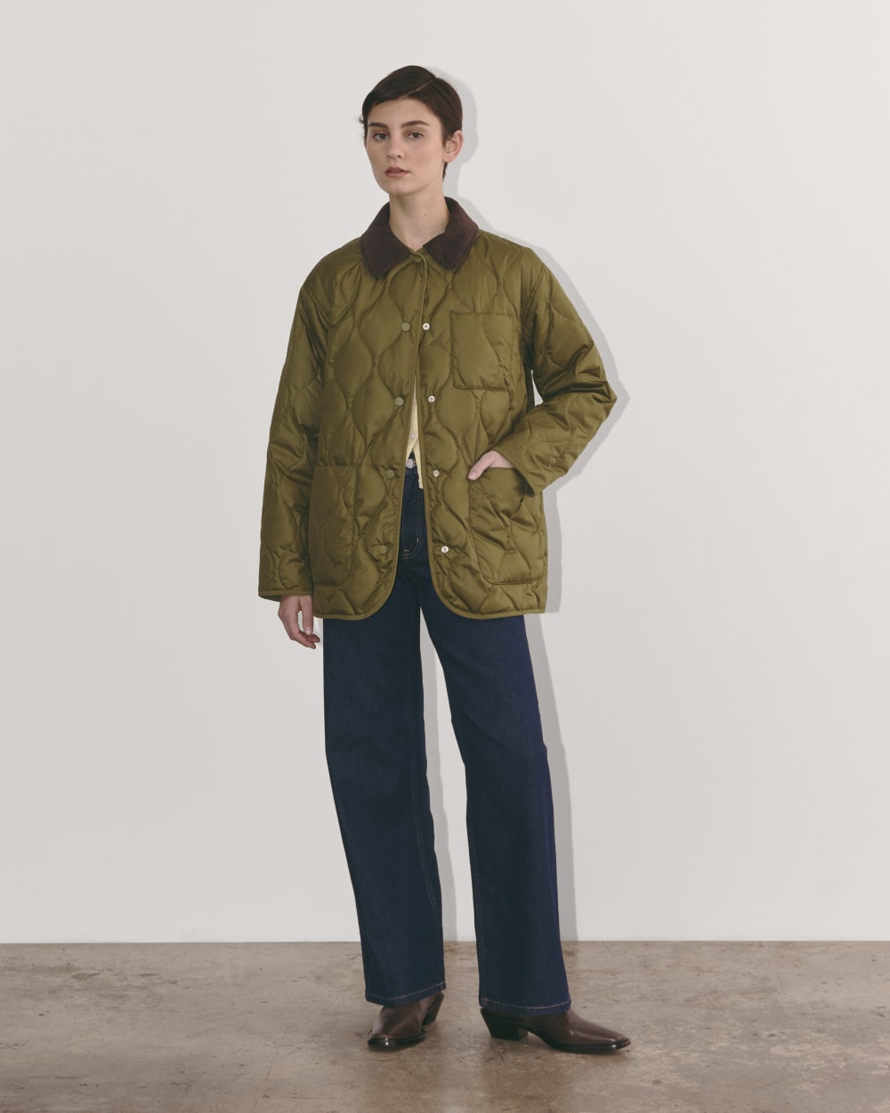The Quilted Ranch Jacket | Olive