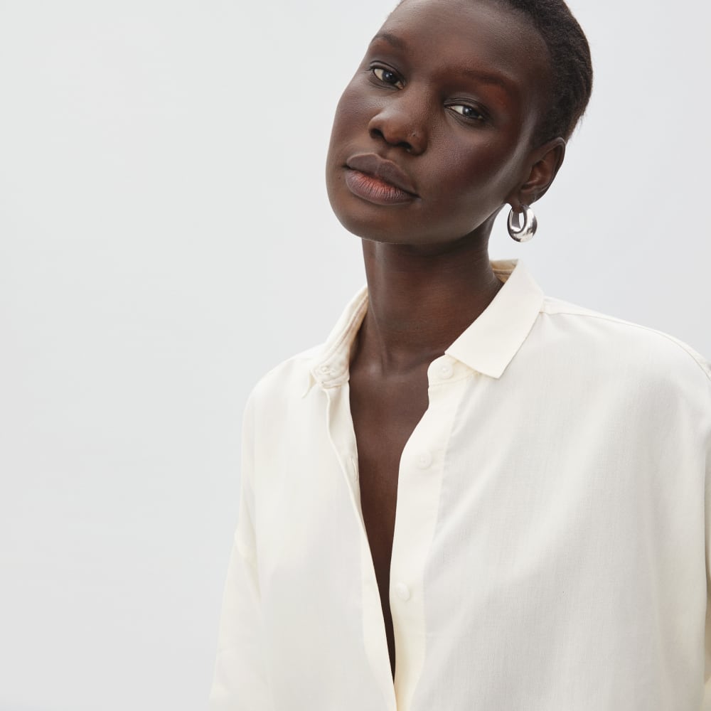 The Drapey Square Shirt | Bone