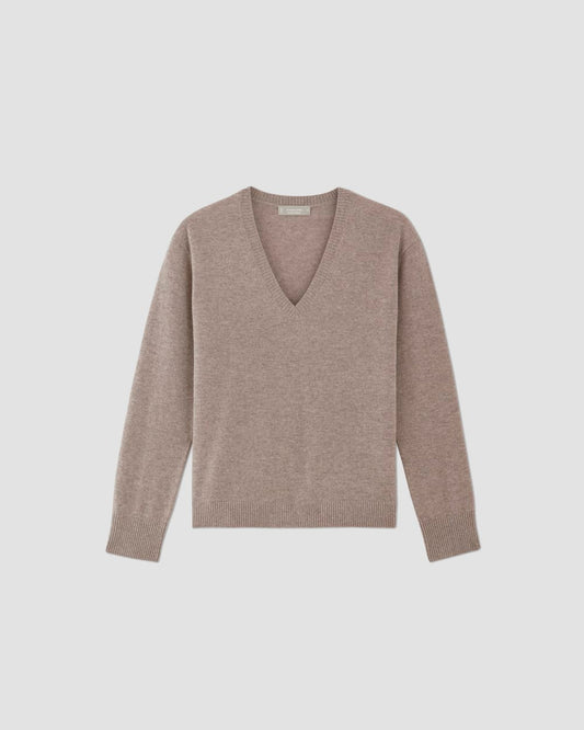 The Classic V in Cashmere | Toasted Sesame