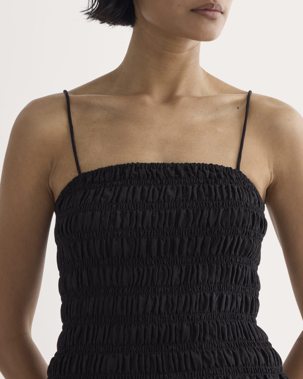 The Smocked Tank | Black