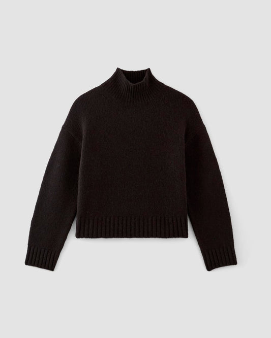 The Cloud Oversized Turtleneck | Black