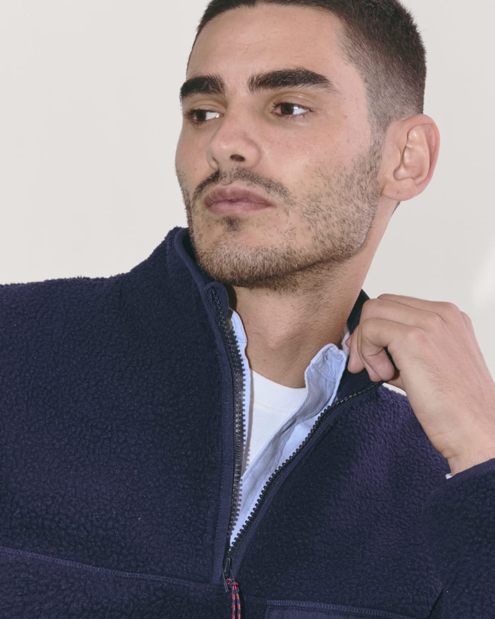 The Teddy Quarter-Zip Fleece | Navy