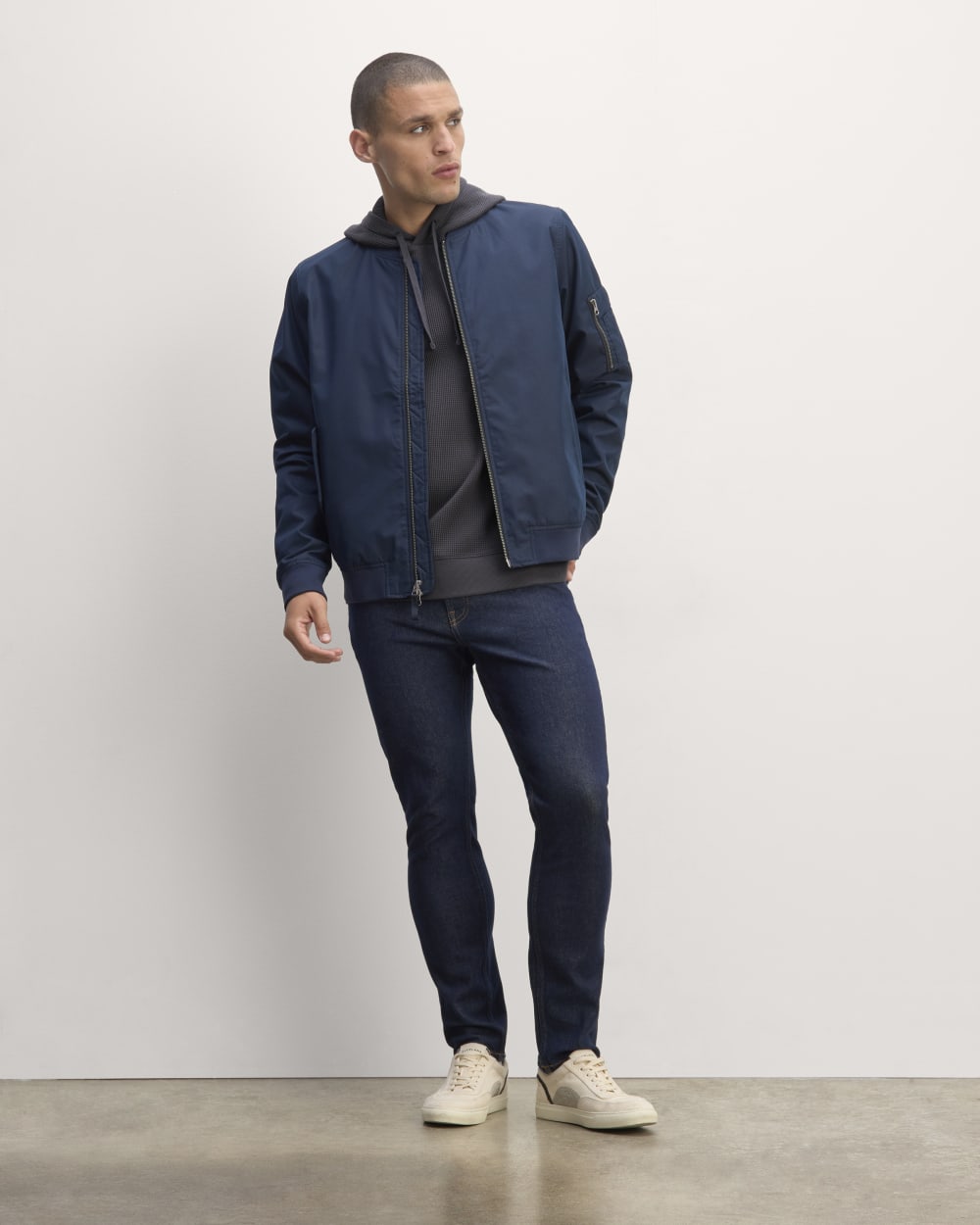 The Waffle-Knit Hoodie | Graphite