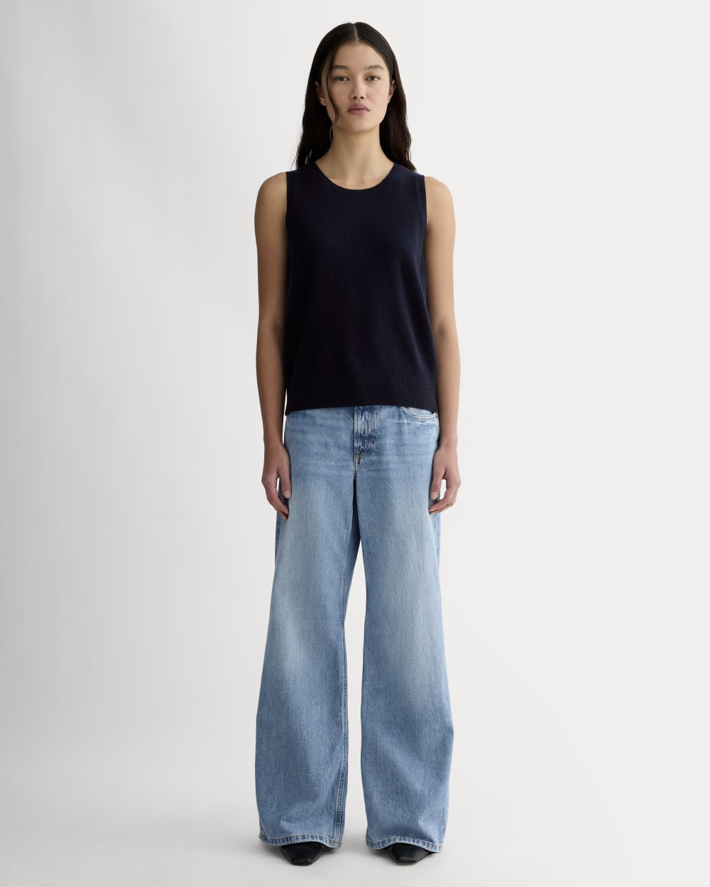 The Classic Tank in Cashmere | Navy