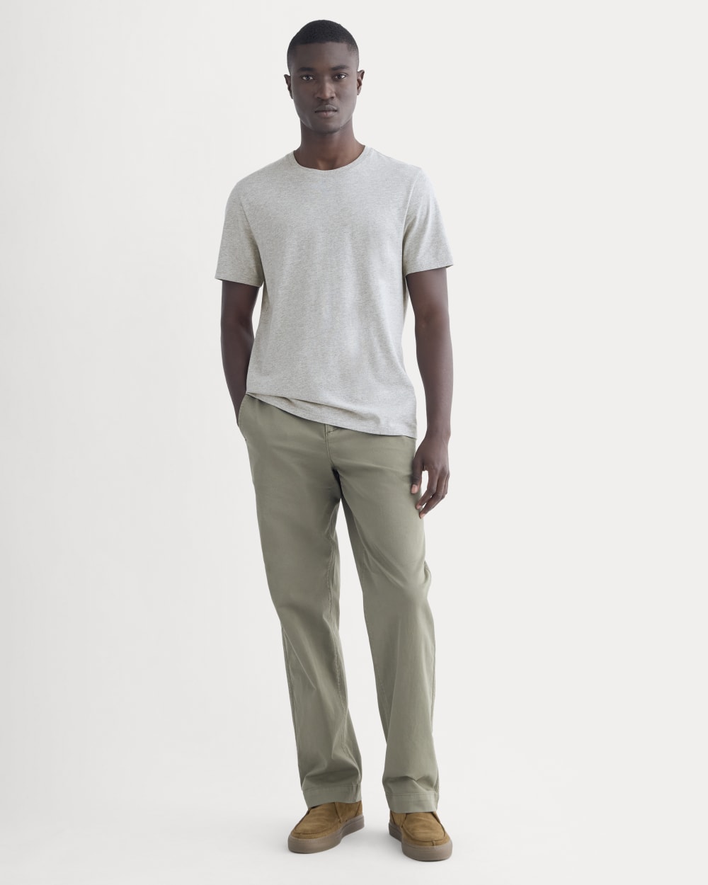 The Essential Organic Crew |  Heathered Grey