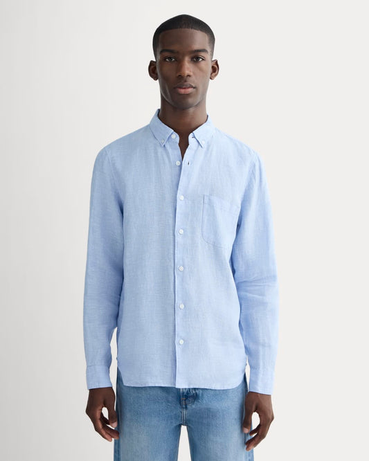 The Classic Shirt in Linen | Light Blue