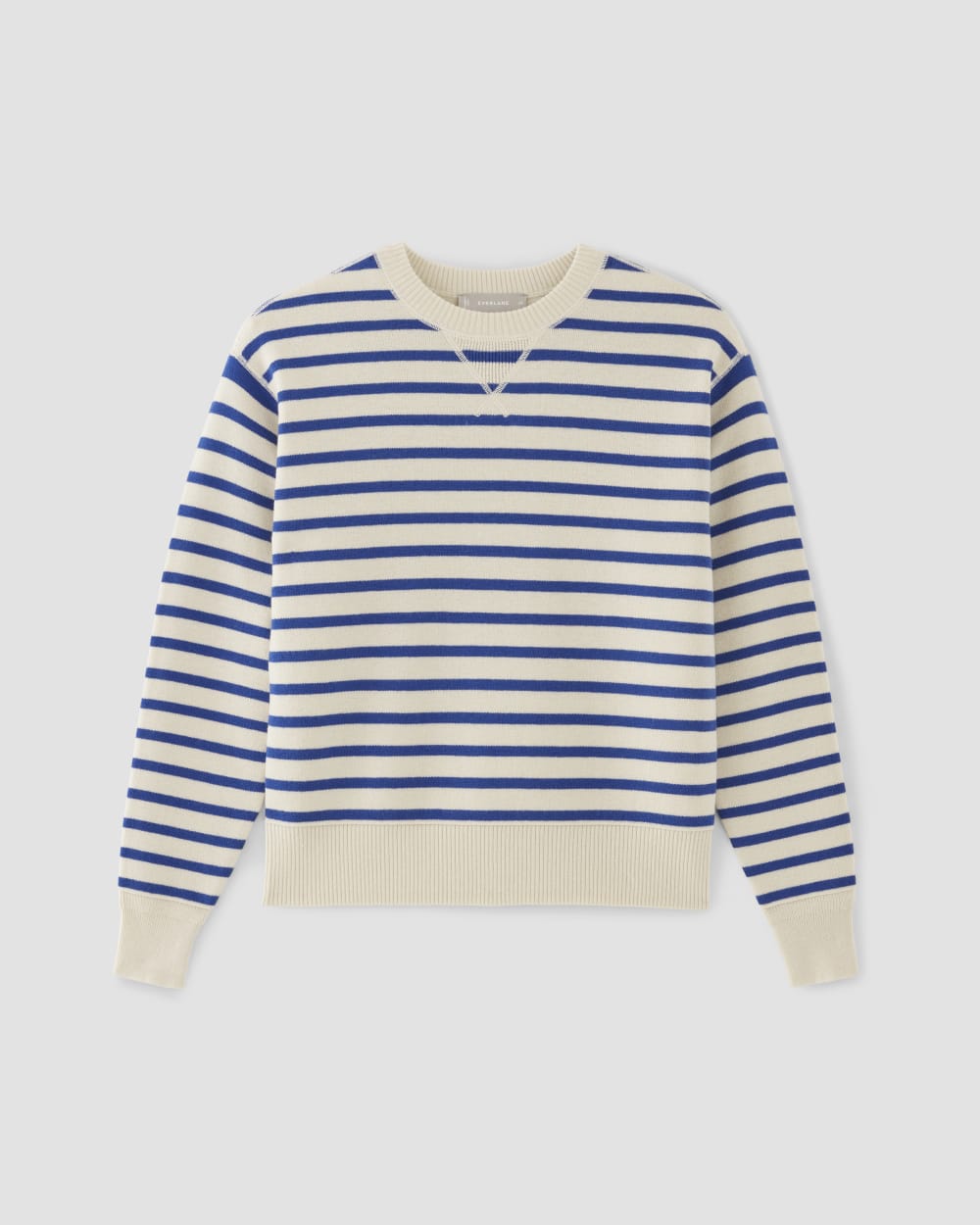 The Cotton-Merino Sweatshirt | Canvas / Lapis Blue