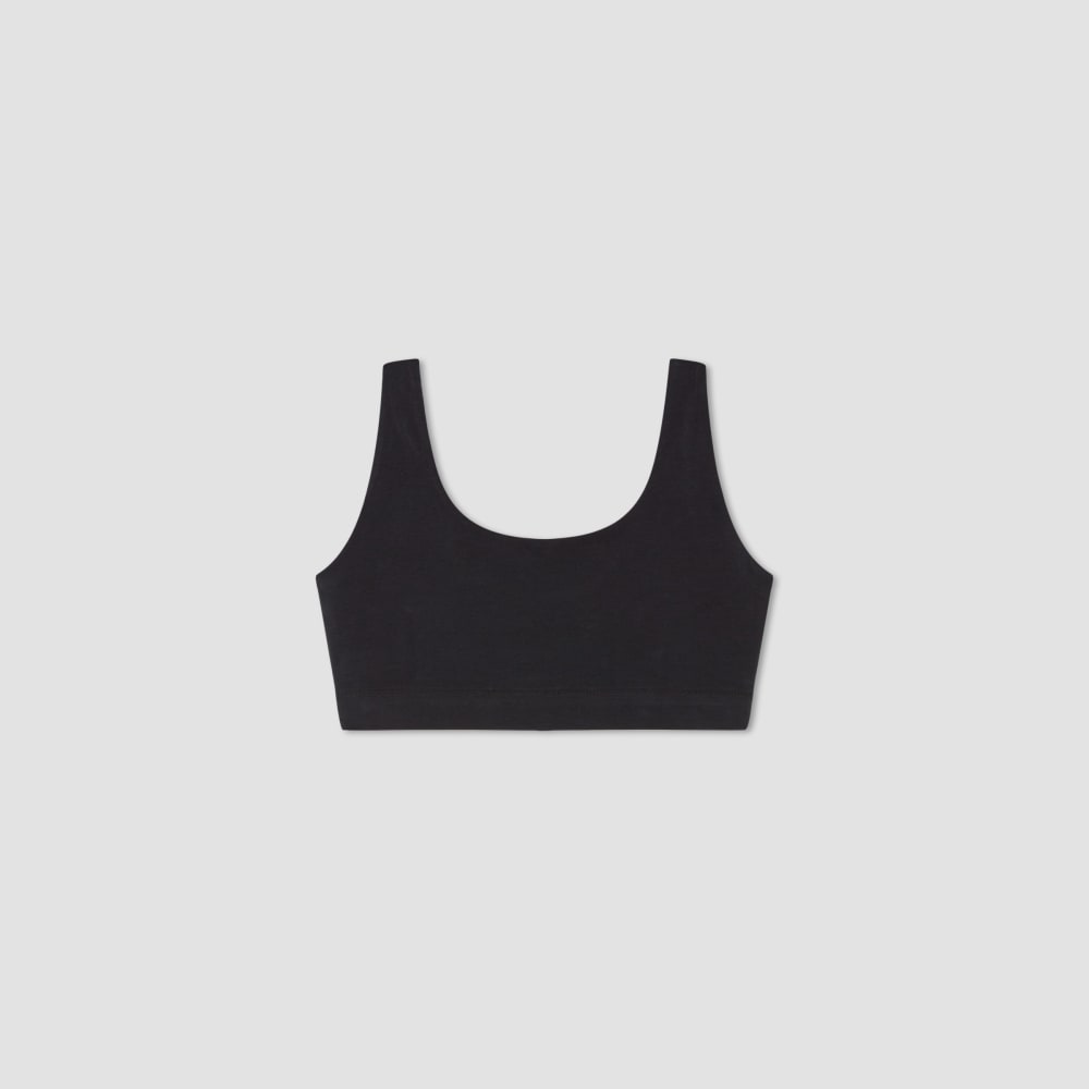 The Cotton Tank Bra | Black