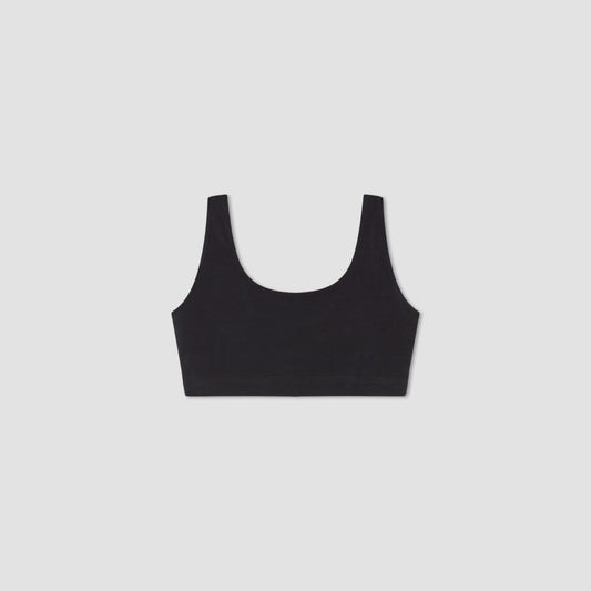 The Cotton Tank Bra | Black