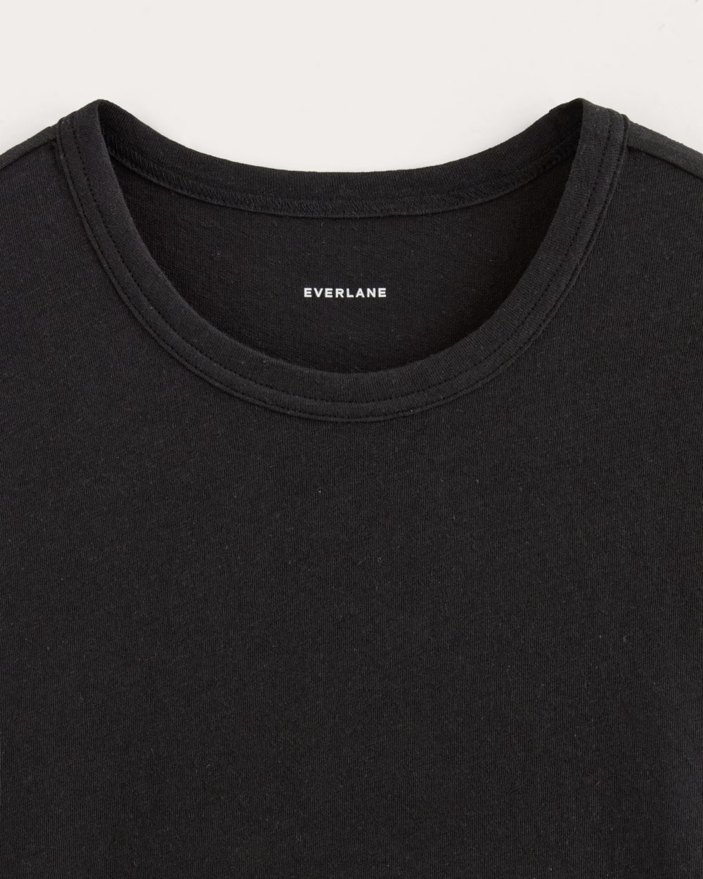 The Cotton Linen Tee | Black