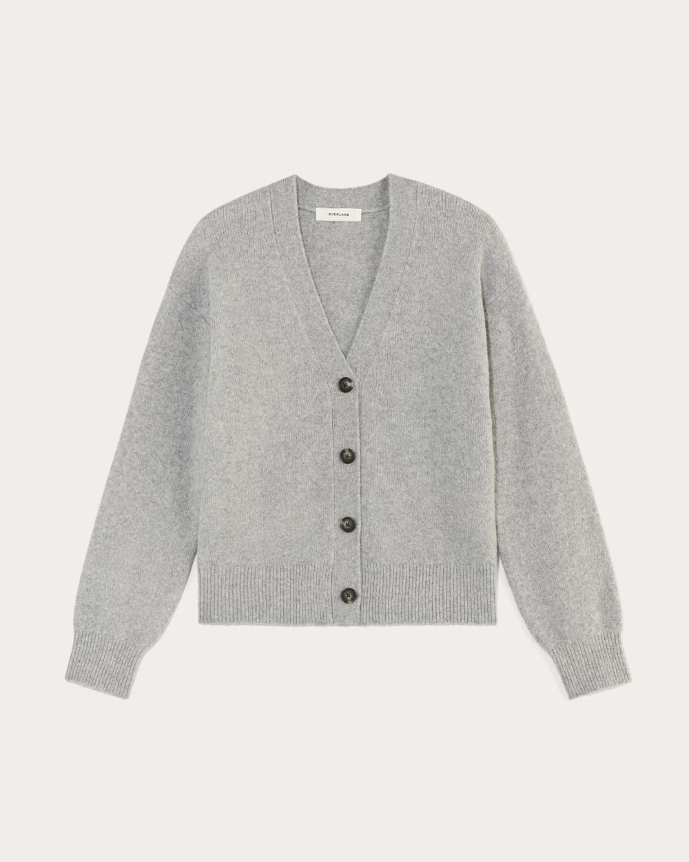 The Cocoon Cardigan in Plush Cotton | Heathered Grey