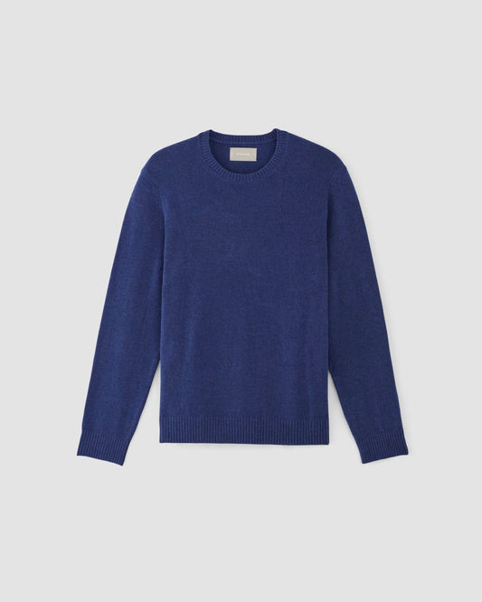The Premium Merino Crew Neck Sweater | Bellwether Blue Heather