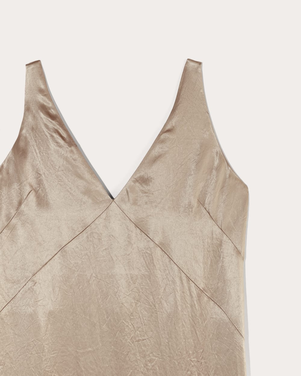 The Satin Slip Dress | Champagne