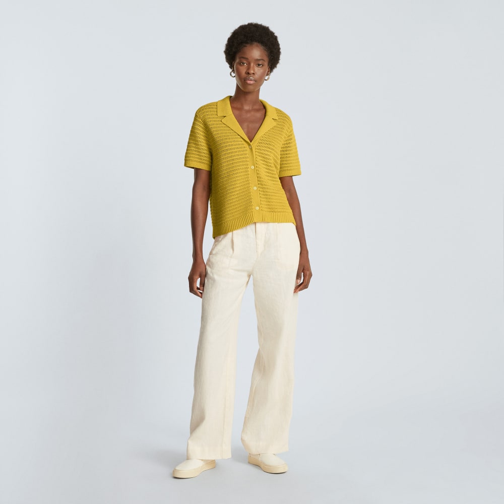 The Crochet Knit Polo | Super Lemon