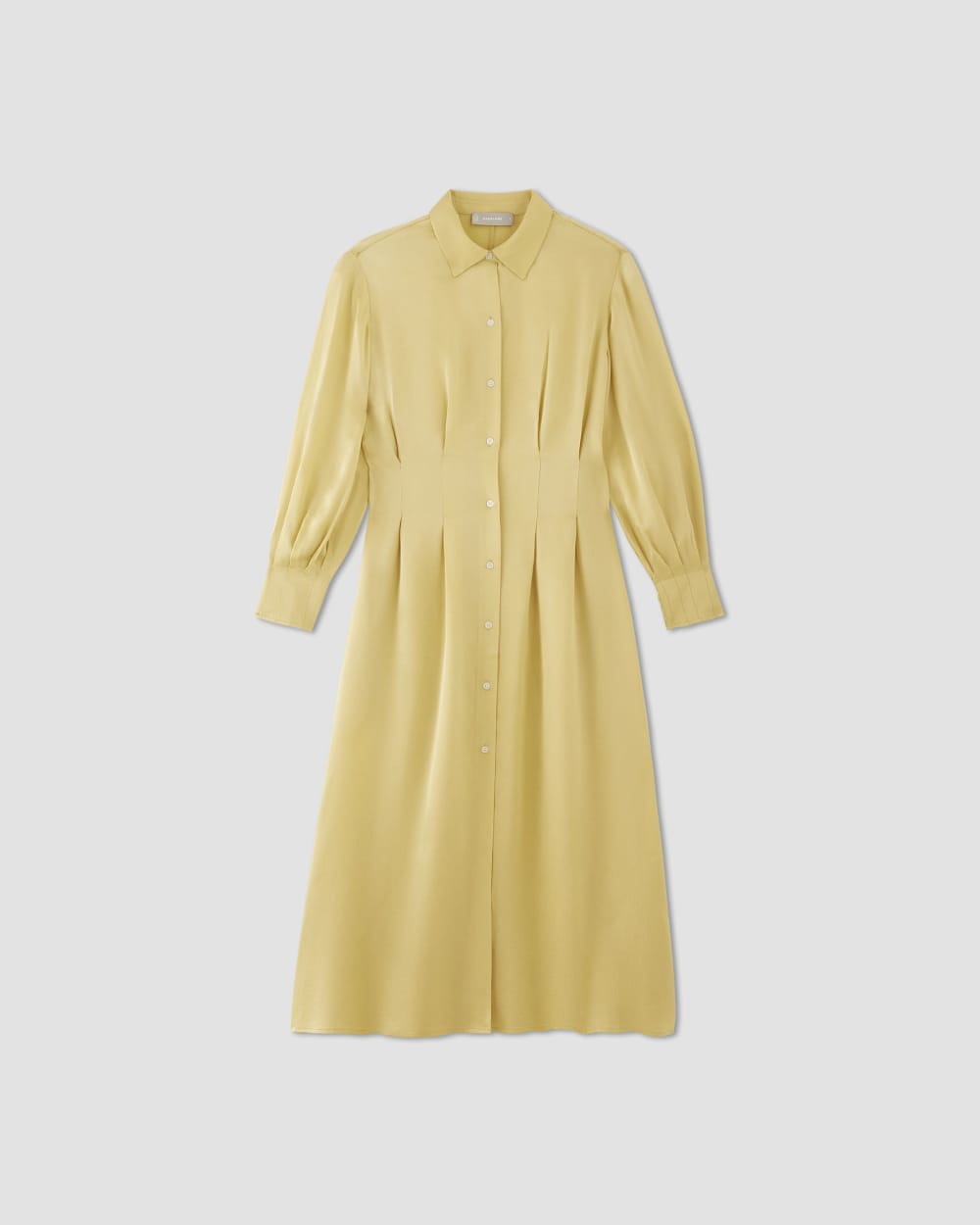 The Hammered Satin Shirt Dress | Raffia