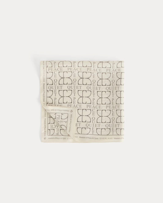Everlane x Peace & Quiet Silk Bandana | Bone