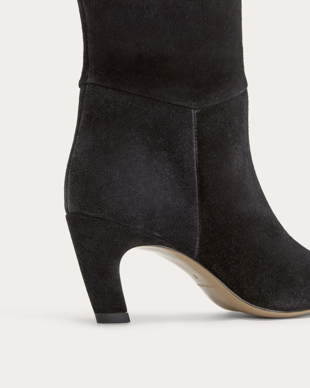 The Banana Boot | Black Suede