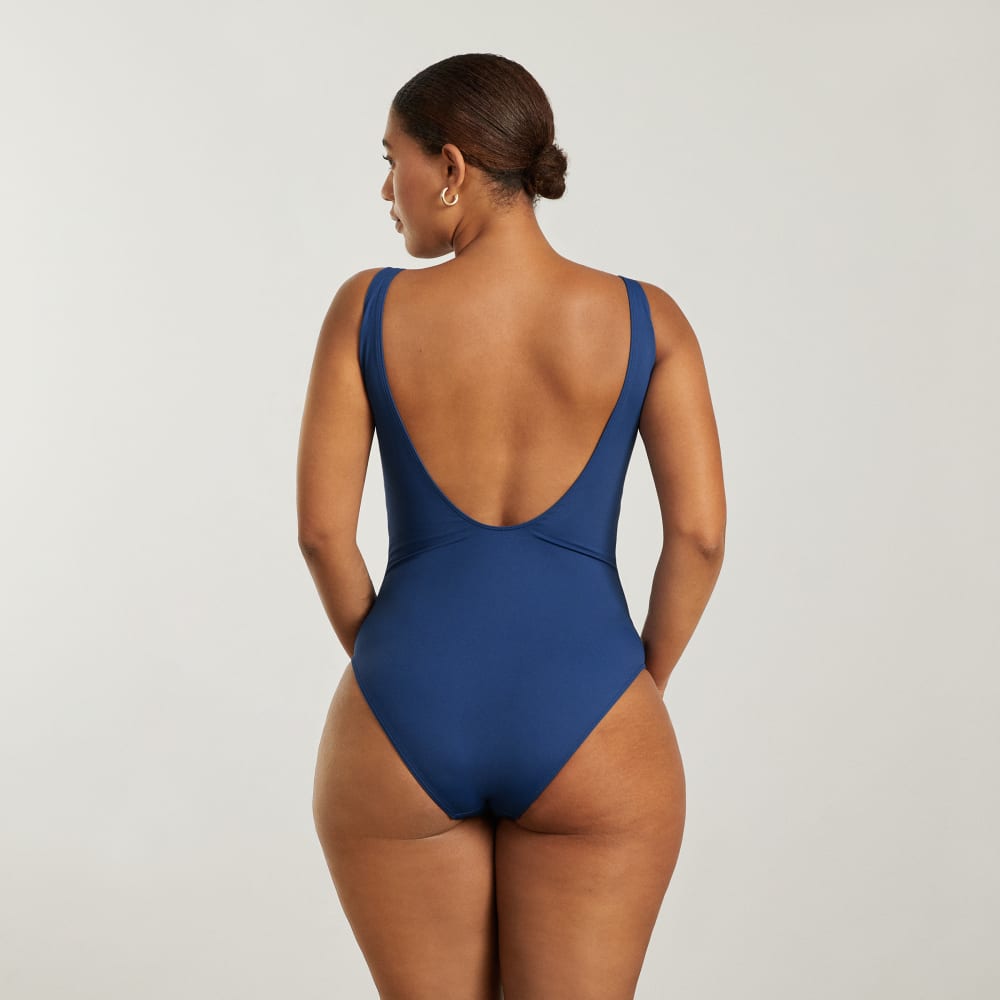 The Square-Neck One-Piece | Blue Dusk
