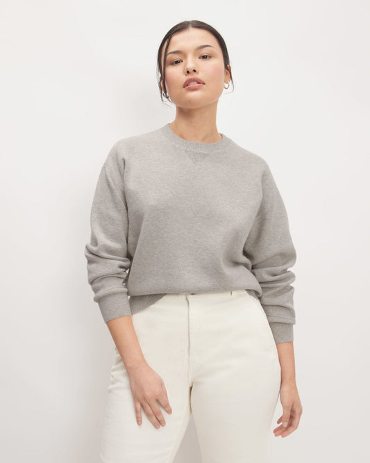 The Cotton-Merino Sweatshirt | Heathered Grey