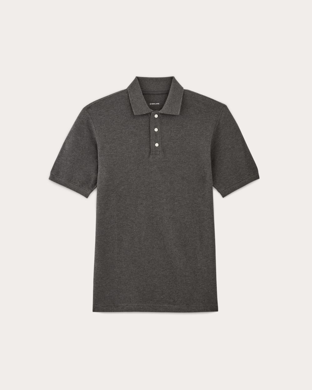 The Pique Polo | Heathered Graphite