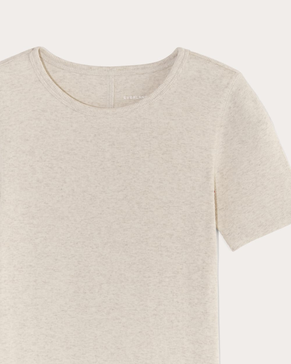 The Luxe Rib Crew | Heathered Oat