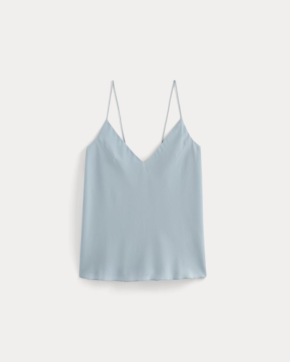 The Tie Back Cami in Washable Silk | Soft Blue