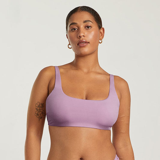 The Square-Neck Bikini Top | Lilac