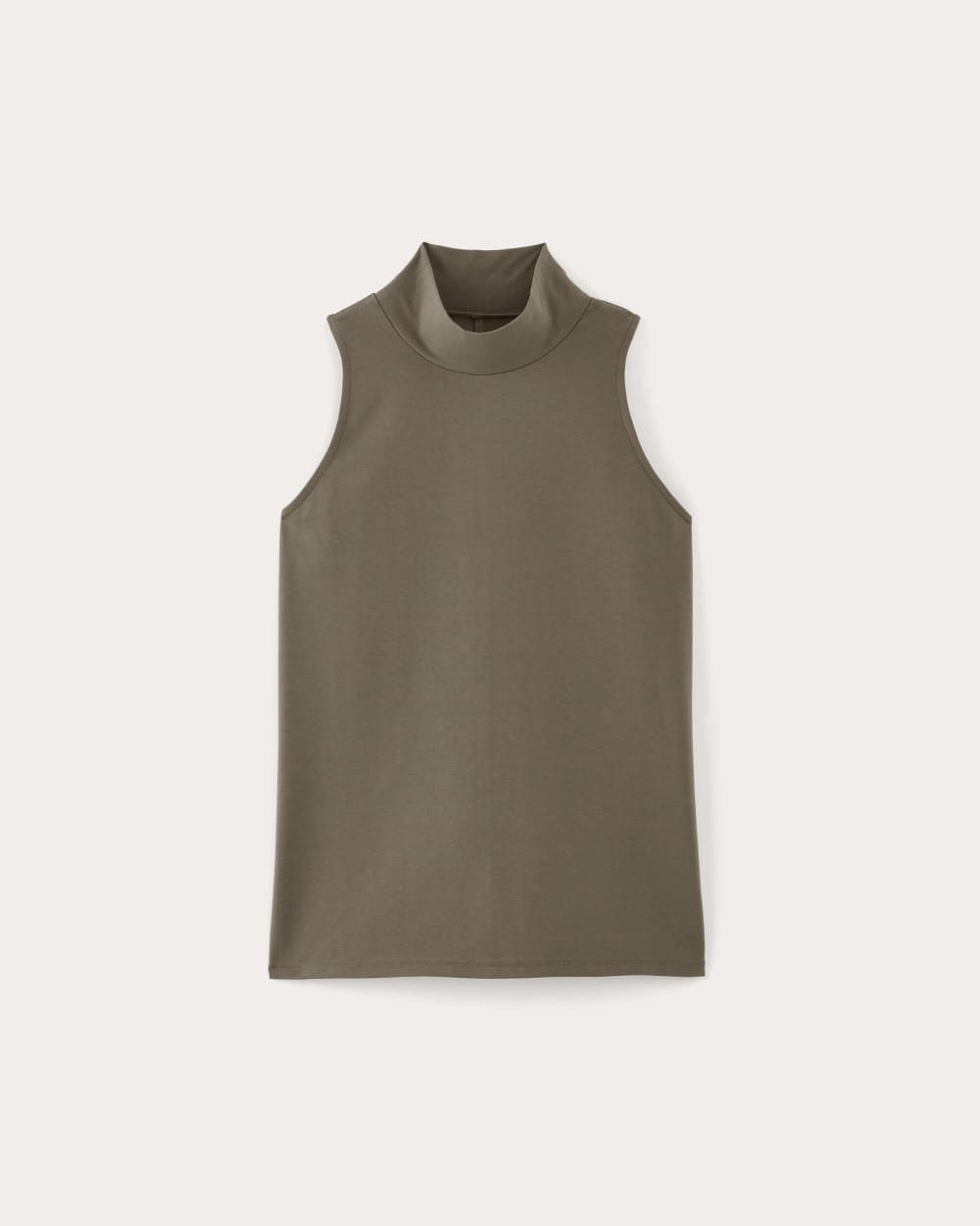 The Form Mock-Neck Tank | Taupe