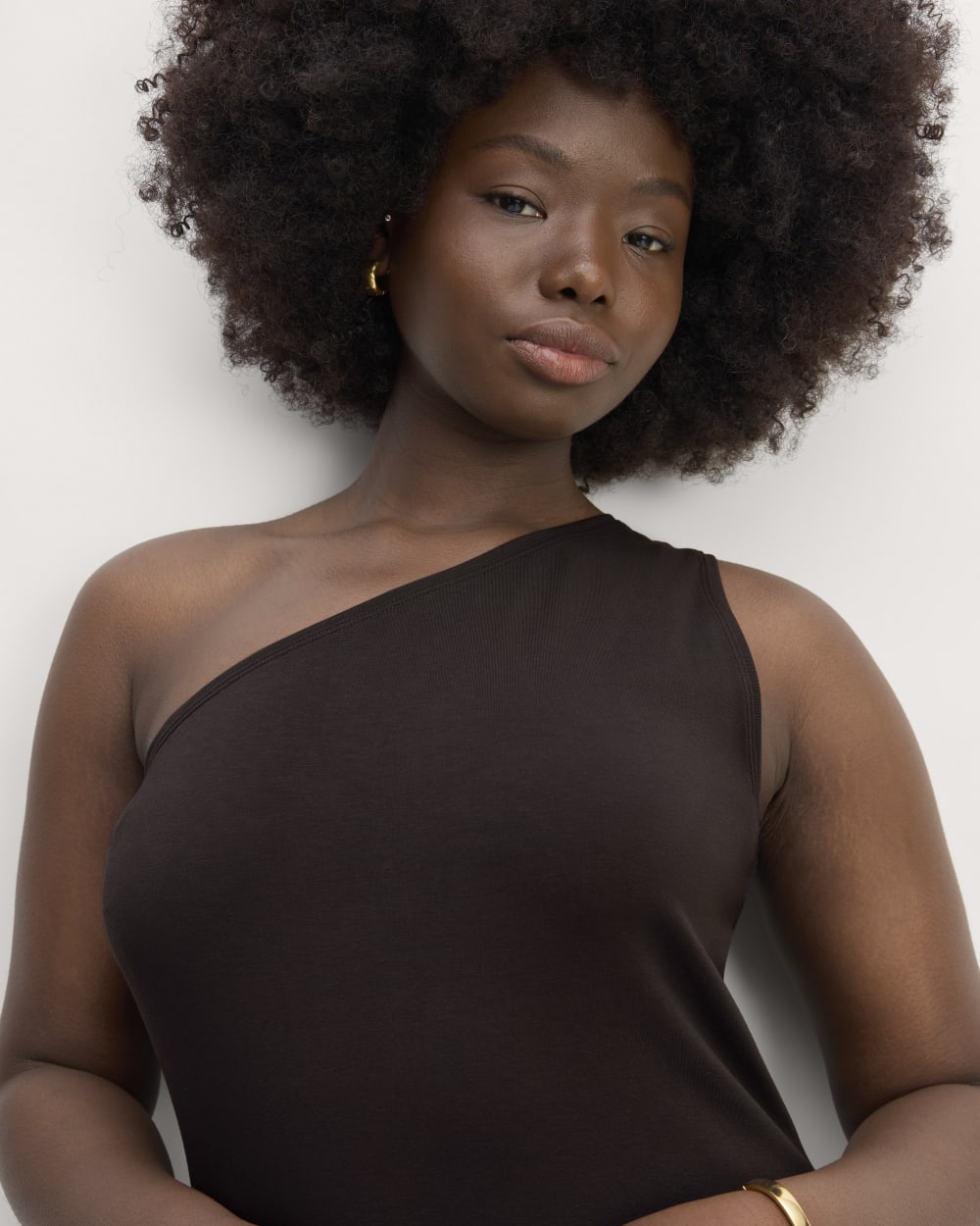 The Form One-Shoulder Tank | Black