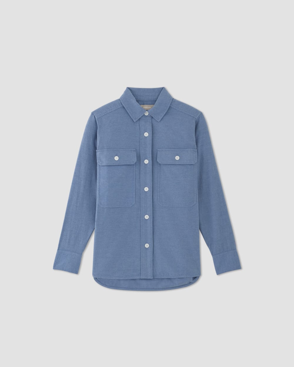 The Classic Cotton Flannel Shirt | Heathered Heritage Blue