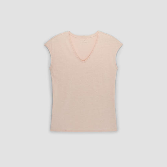The Hemp Scoop-Neck Muscle Tee | Petal Pink