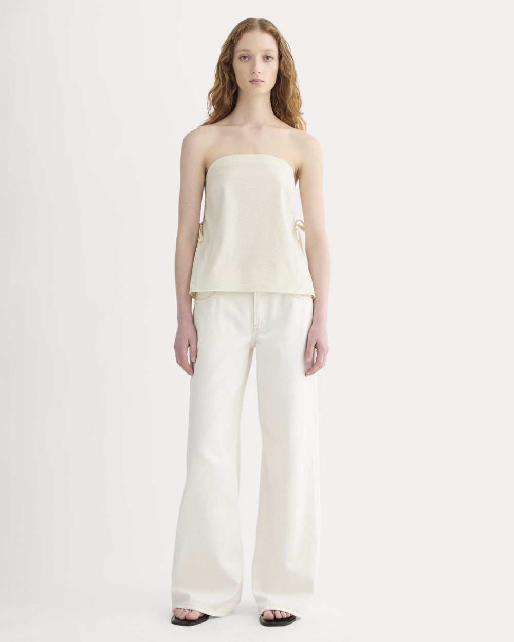 The Seersucker Tube Top | Bone