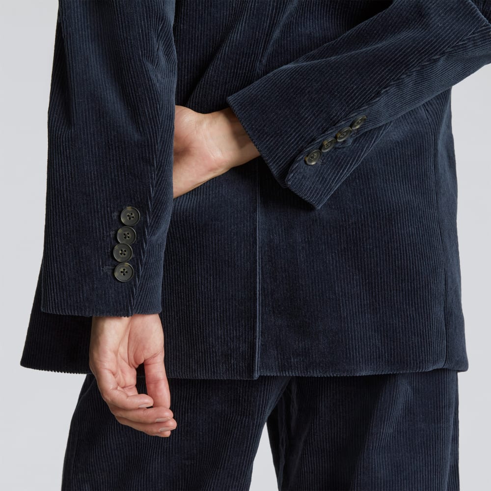 The Corduroy ’80s Blazer | Deep Navy