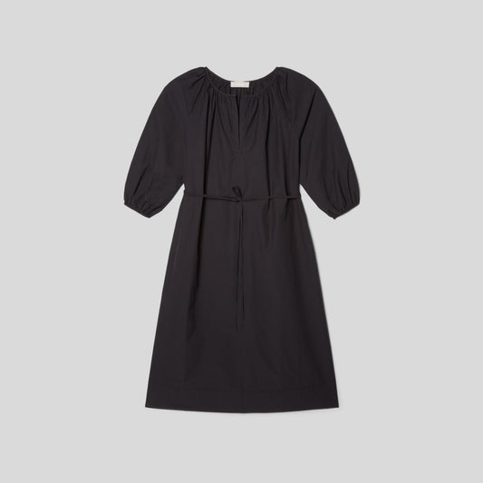 The Raglan Sleeve Poplin Dress | Black