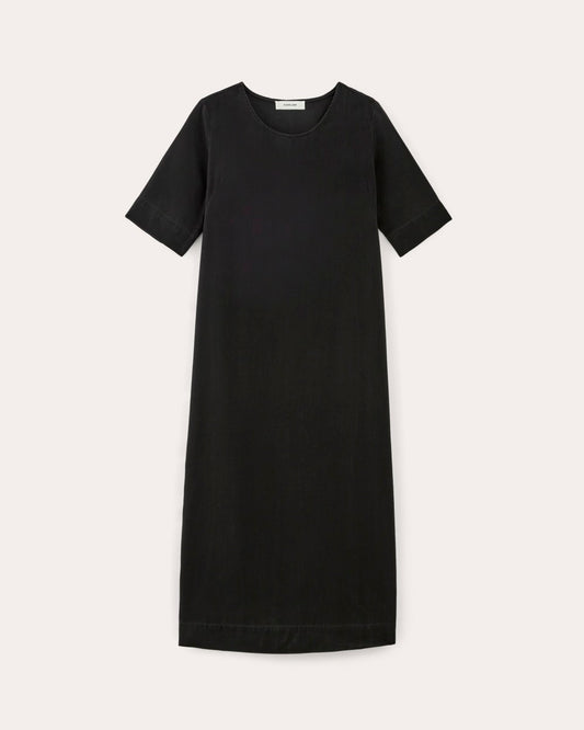 The Relaxed T-Shirt Dress in Buttersoft | Black