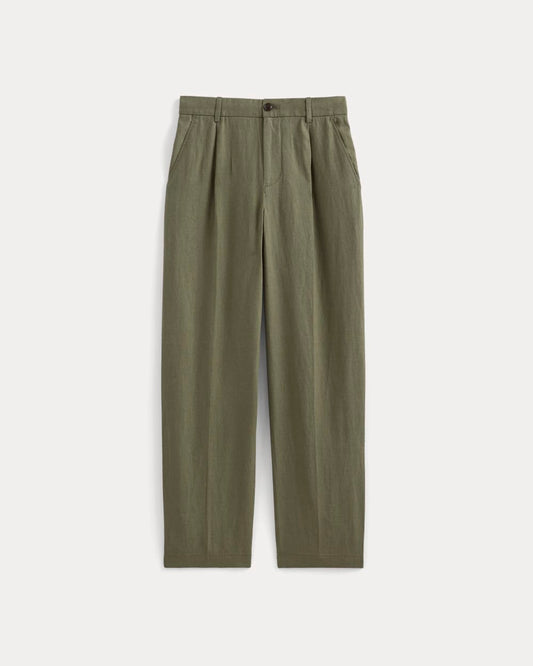 The Linen Pleated Trouser | Kalamata